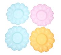 VERDANVERSE Set 4 Pz Portauova in Plastica 24x3 Cm, Contenitore Per Uova Stabile e Salvaspazio, Organizer Compatto Per Cucina e Tavolo, Vassoi Porta Uova Colore Casuale