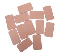 VERDANVERSE Set da 12 Scatole di Latta Rettangolari con Coperchio Scorrevole Rosa Dorato 60x34x11mm, Contenitori in Metallo per Balsamo Labbra, Rossetto e Saponi, Imballaggio