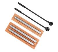 VERDANVERSE Set da 2 Strumenti Percussione in Legno con Mazzuolo per Esercizi di Meditazione e Mindfulness, Toni Brillanti e Timbri Unici per Terapia del Suono