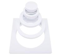 VERDANVERSE Set di Cubi Geometrici in Schiuma Rigida EVA Bianco per Fotografia di Prodotti Accessori per Sfondo Fotografico e Oggetti di Scena per Trucco Gioielli e Nature Morte