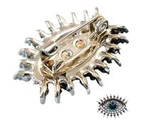 VERDANVERSE Spilla Evil Eye Vintage con Spilla Retro per Sciarpe Scialle Chiffon e Accessorio per Party e