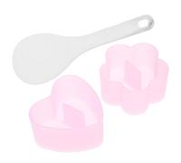 VERDANVERSE Stampi per fare Polpette di Riso Onigiri Set da 3 Pezzi Cucchiaio Antiaderente e Facile da Pulire Utensili da Cucina per Sushi Fatto in Casa e Preparazione Rapida