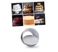 VERDANVERSE Stampo per Torte Rotondo Alluminio Anodizzato Teglia Mini per Dolci Non Stick per Biscotti Pudding e Torte Individuali