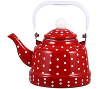 VERDANVERSE Teiera Smaltata con Filtro Integrato Resistente Temperature Ergonomico Vintage per Infusi Tè e Tisane e Ufficio