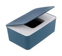 VERDANVERSE Wipes Storage Container Porta Salviette Umidificate in Pp Blu Coperchio Sigillato, Leggero, per Tissue e Wipes, da Mettere nel Borsone Fasciatoio in Auto, per Bebè