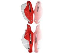 VERDDE Moto Dedicato Protezione della Mano per Morini X Cape650 X-Cape 650 650 X-Cape Moto Paramani Protezioni Manubrio Parabrezza (Color : Red And Transparent)