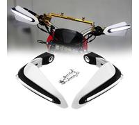 VERDDE Moto Paramani Manubrio Protezione Paramani con Luce per Triumph Speed Triple 1050 Tiger 800 Bonneville Street Triple Tiger (Color : White)