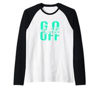 Verde Acqua Chiaro con Scritta Don't Let Me Stop You.. Maglia con Maniche Raglan