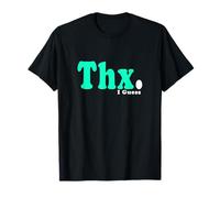 Verde acqua chiaro con scritta "Thank I Guess...Light Teal Aqua Graphic Maglietta