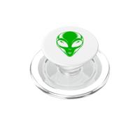 Verde Alien Face UFO Extraterrestre Alien Head Bambini Ragazzi PopSockets PopGrip per MagSafe
