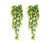Verde artificiale per soggiorno e balcone: piante artificiali da appendere tutto l'anno con piante finte resistenti, non necessitano di acqu