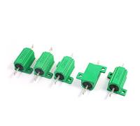 Verde axia-l Resistori fissi Piombo Rivestito in alluminio Resistore di potenza a filo avvolto Resistori da 25 W 45 Ohm 5 pezzi Accessori specializzati