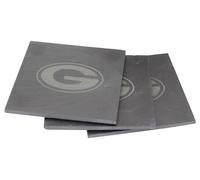 Verde Bay Packers Ardesia Quadrato Sottobicchiere Set, 4-Pack