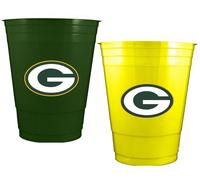 Verde Bay Packers Casa / IN Trasferta Colore Plastica Coppa Set