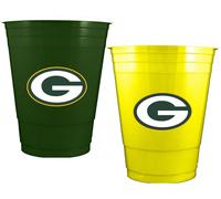 Verde Bay Packers Casa / IN Trasferta Colore Plastica Coppa Set