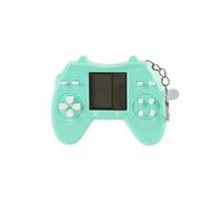 (Verde) Blocco Tetris Blast Mini Gamepad Giocattolo Retro Portachiavi Elettronico Ornamenti da Appendere