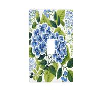Verde Blu Papaveri Fiori Copertura Interruttore Della Luce Decorativo Singolo Toggle 1 Gang Piastra Da Parete per Cucina Agriturismo Camera Da Letto Bagno Art