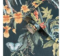 Verde Blu Suki Floreale Carta da Parati Ruvida Belgravia 2162 Muro Copertura