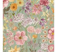 Verde Blu Uovo Anatra Parati - Geometrico Floreale Animali Metallico & Altro