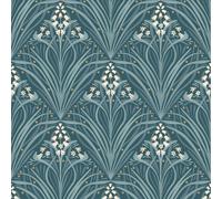 Verde Blu Uovo Anatra Parati - Geometrico Floreale Animali Metallico & Altro