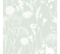 Verde Blu Uovo Anatra Parati - Geometrico Floreale Uccelli Damasco Legno Panel &