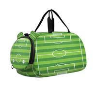Verde Campo da Calcio Bambini Carino Borsa da Palestra con Scomparto Scarpe Grande Capacità Bambini Pernottamento Duffel Bag per Spiaggia Nuotata Borse Piscina Sport bolsos deportivos para mujer