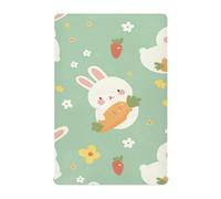Verde Carino Conigli Cartoon presepe lenzuolo con angoli biancheria da letto Per ragazzo 52''x28'' sábanas de cuna para