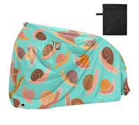 Verde Cartoon Lumaca Impermeabile Bike Covers con Fori di Blocco Interno Esterno Storage Moto Copertura Adatto per la maggior parte dei kit para Bici Eléctrica