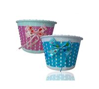 (Verde) Cestino per bicicletta con fiocco Ycle Cycle Stabilizzatori per bambini e bambine