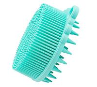 Verde Chiaro Spazzola da Bagno e Portatile, Compatta in Silicone | Tocco Morbido e Massaggio Confortevole, per Doccia Quotidiana, Pratica per Uso Personale e Bagnetto