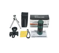 (Verde con treppiede) Monoculare per telefono cellulare 8-24x30 Obiettivo telescopio professionale con