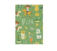 Verde Cow Boy Horse Cartoon inverno bandiere esterne pasqua porta banner per la decorazione esterna 28x40 double sided