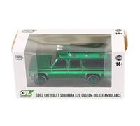 Verde Cromo Chase 1/64 1983 Chevy Suburban K20 Custom Deluxe Ambulanza 30508