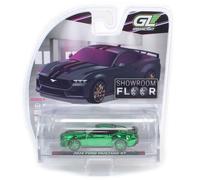 VERDE CROMO CHASE 1/64 2024 Mustang GT PAVIMENTO DELLA MOSTRA 7 68070-B
