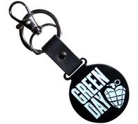 Rock Off officially licensed products Verde Day Stacked Logo And Grenade Circle Keychain Size One Size