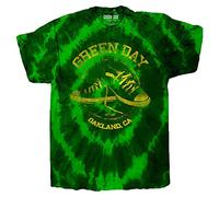 Verde Day T Shirt all Stars Band Logo Nuovo Ufficiale Dip-Dye Verde Unisex Size M