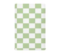 Verde e Bianco Americano Plaid presepe biancheria da letto set coprimaterasso Neutro 52''x28'' sábanas para recien nacido