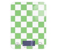 Verde e Bianco Americano Plaid Roasting Food Scale per Dieta 12 lb/1 oz, 5kg/5g grammo Bilancia alimentare con 4 Unità per (Utente) (Utente) (Utente) báscula para pesar comida