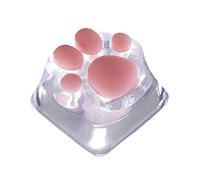 Verde e rara personalità in resina trasparente Paw Artigianale -Gatto Paws Pad tastiera meccanica KeyCaps per Cherry MX SwitchesSuit per gli amanti dei giochi regali