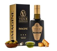 Verde Esmeralda Olio di Oliva Royal Imagine - Speciale Spagna-Jaén 500ml | Olive Oil Premium filtrato dalla Sierra de Cazorla, extravergine di oliva fruttato, erba fresca, carciofo e mela verde.
