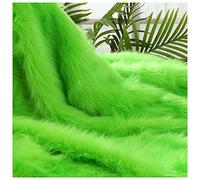 Verde Finta Pelliccia tessuto Pelliccia Sintetica Ritaglio Di Tessuto - 1mtr - 150cm x 100cm a pelo corto, ideale per Arredo e Abbigliamento per Carnevale Spettacolo Cosplay ( Color : Fruit green )