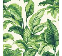 Verde Foglie Palma Pellicola Adesiva Mobili Piante Tropicali Carta da Parati Rimovibile Autoadesiva Opaco Ispessita Wallpaper Impermeabile Decorativa Rullo Sticker per Cucina Armadio Porta 0.4x10 m