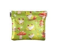 Verde Fungo Rane di Modo Piccola Borsa Della Moneta In Pelle Impermeabile Mini Della Borsa Della Moneta Sacchetti per Le Donne monedero para Hombre