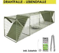 Verde Gabbia Trappola Animali Talpa Ratto Mouse Topo Nutria 120×29×31cm Petigi