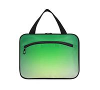 Verde Gradiente Arte Moderna Appeso Borsa Da Viaggio Appeso con Gancio, Designer Chic Snack Bag per Adulti Bagno bolsas para maquillaje L