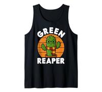 Verde Grim Reaper Abbraccio Worth Wizard Cactus Halloween Matching Canotta