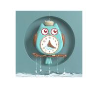 (Verde) Gufo Tazza Ventosa Orologio Rotante Giocattolo per Bambini con Acqua per Bagno e Doccia