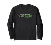 Verde Keep It Moving Grafica verde Maglia a Manica