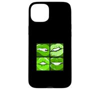Verde Leggi Le Mie Labbra Grafica Verde Custodia per iPhone 15 Plus