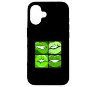 Verde Leggi Le Mie Labbra Grafica Verde Custodia per iPhone 16